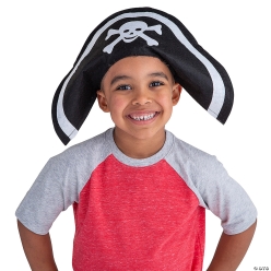 Felt Pirate Hats Kids - 12 Pack